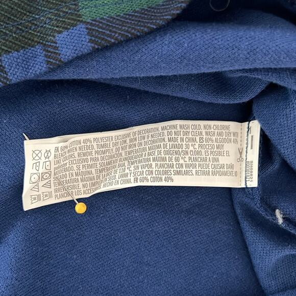 Yale collared plaid cropped shirt polo top preppy style Size Small Forever 21 - Picture 6 of 8